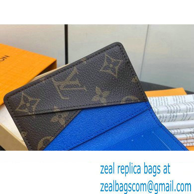 Louis Vuitton Monogram Canvas Pocket Organizer Wallet M82956 Blue 2024