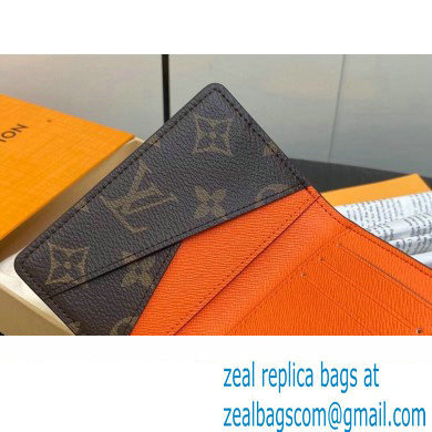 Louis Vuitton Monogram Canvas Pocket Organizer Wallet Orange 2024