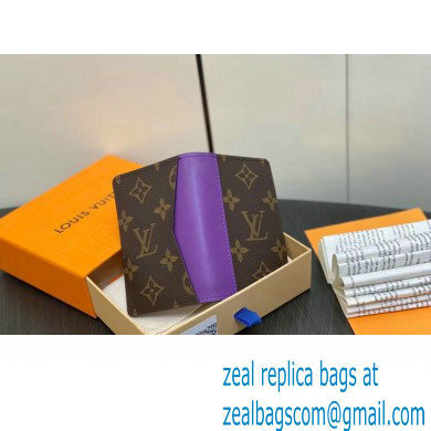 Louis Vuitton Monogram Canvas Pocket Organizer Wallet Purple 2024