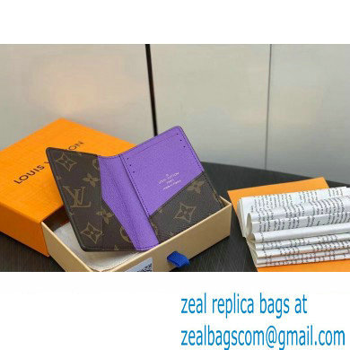 Louis Vuitton Monogram Canvas Pocket Organizer Wallet Purple 2024 - Click Image to Close