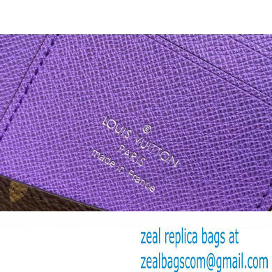 Louis Vuitton Monogram Canvas Pocket Organizer Wallet Purple 2024 - Click Image to Close