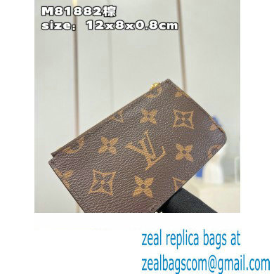 Louis Vuitton Monogram Canvas Romy Card Holder M81880 Armagnac Brown