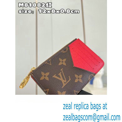 Louis Vuitton Monogram Canvas Romy Card Holder M81881 Red - Click Image to Close