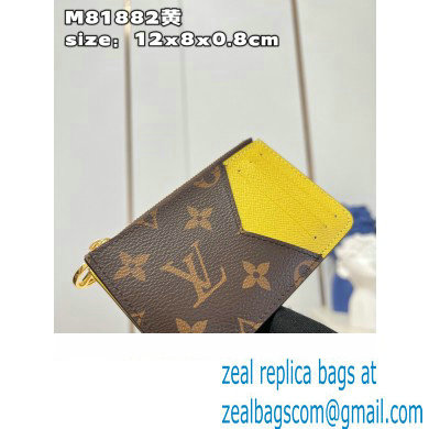 Louis Vuitton Monogram Canvas Romy Card Holder M81882 Yellow