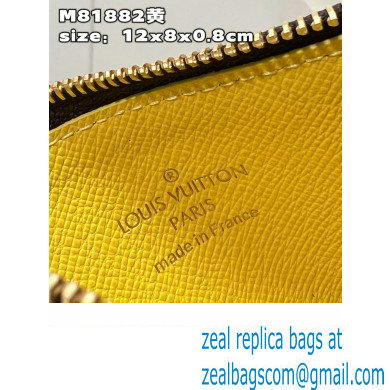 Louis Vuitton Monogram Canvas Romy Card Holder M81882 Yellow - Click Image to Close