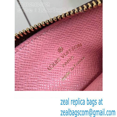 Louis Vuitton Monogram Canvas Romy Card Holder M82852 Vivienne print Pink