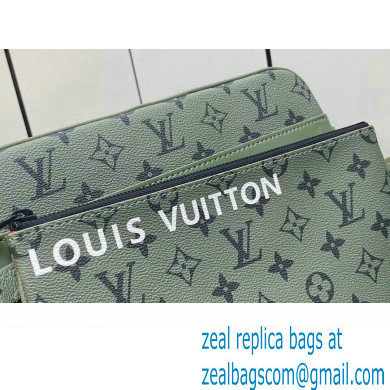 Louis Vuitton Monogram Canvas Trio Messenger Bag M23783 Khaki Green/Vermillion Red 2023 - Click Image to Close