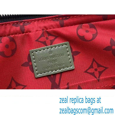 Louis Vuitton Monogram Canvas Trio Messenger Bag M23783 Khaki Green/Vermillion Red 2023 - Click Image to Close