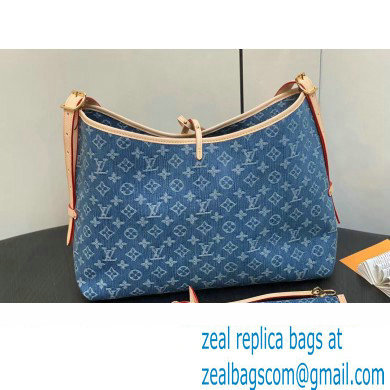 Louis Vuitton Monogram Denim Carry All Bag M46855 2024 - Click Image to Close