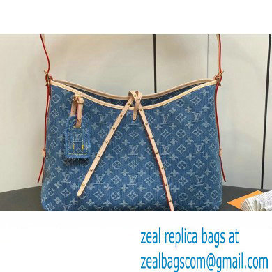 Louis Vuitton Monogram Denim Carry All Bag M46855 2024 - Click Image to Close