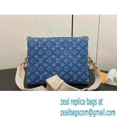 Louis Vuitton Monogram Denim Coussin PM Bag M24564 Blue New LV Remix 2024