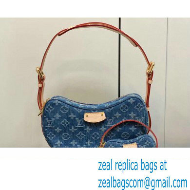 Louis Vuitton Monogram Denim Croissant MM Bag M46856 2024