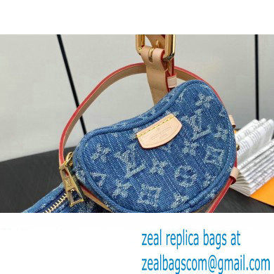 Louis Vuitton Monogram Denim Croissant MM Bag M46856 2024