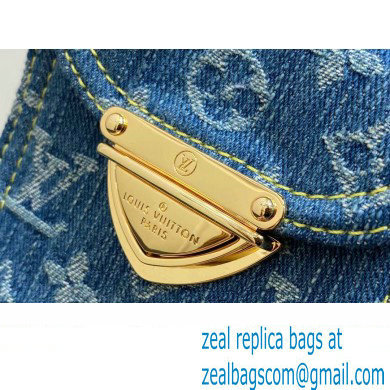 Louis Vuitton Monogram Denim Fairfax Pochette Bag M82948 Blue New LV Remix 2024 - Click Image to Close