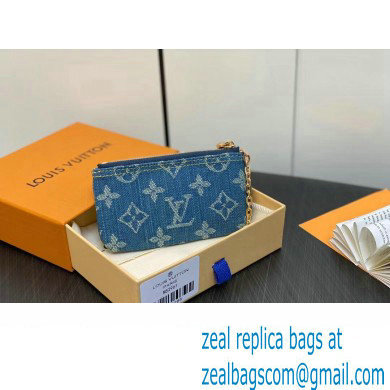 Louis Vuitton Monogram Denim Key Pouch M82961 2024