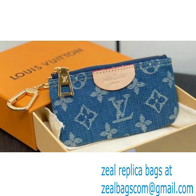 Louis Vuitton Monogram Denim Key Pouch M82961 2024