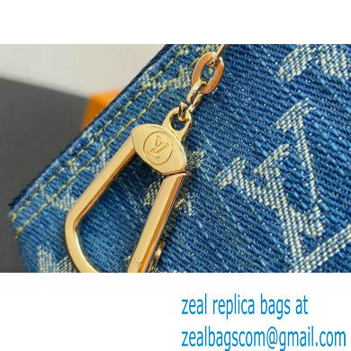 Louis Vuitton Monogram Denim Key Pouch M82961 2024