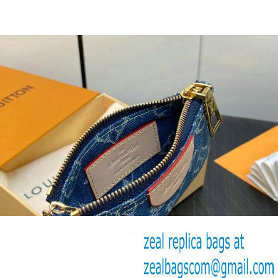 Louis Vuitton Monogram Denim Key Pouch M82961 2024 - Click Image to Close