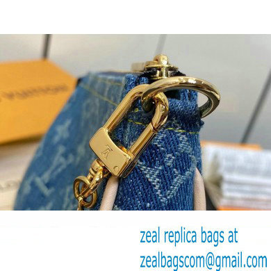 Louis Vuitton Monogram Denim Mini Pochette Accessoires M82960 Blue 2024 - Click Image to Close