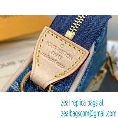 Louis Vuitton Monogram Denim Mini Pochette Accessoires M82960 Blue 2024 - Click Image to Close