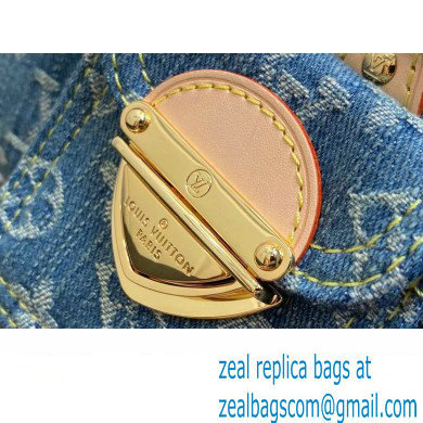 Louis Vuitton Monogram Denim Nano Speedy Bag M82950 Blue DIGITAL EXCLUSIVE 2024 - Click Image to Close