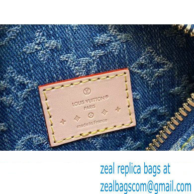 Louis Vuitton Monogram Denim Nano Speedy Bag M82950 Blue DIGITAL EXCLUSIVE 2024