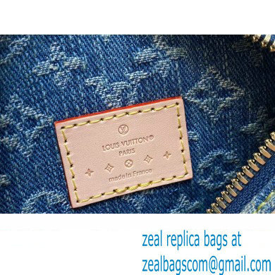 Louis Vuitton Monogram Denim Nano Speedy Bag M82950 Blue DIGITAL EXCLUSIVE 2024 - Click Image to Close