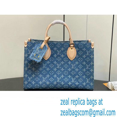 Louis Vuitton Monogram Denim OnTheGo MM Bag M46871 2024 - Click Image to Close