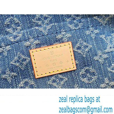 Louis Vuitton Monogram Denim Papillon Bag M46830 Blue New LV Remix 2024 - Click Image to Close