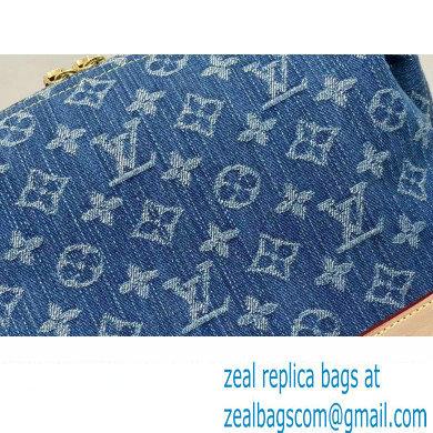 Louis Vuitton Monogram Denim Pochette Cosmetique GM Bag M24317 Blue New LV Remix 2024 - Click Image to Close