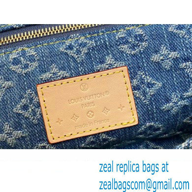 Louis Vuitton Monogram Denim Pochette Cosmetique GM Bag M24317 Blue New LV Remix 2024 - Click Image to Close