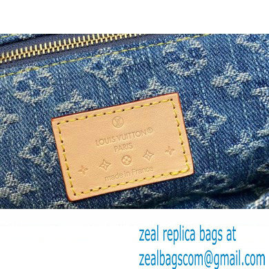 Louis Vuitton Monogram Denim Pochette Cosmetique GM Bag M24317 Blue New LV Remix 2024