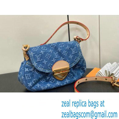 Louis Vuitton Monogram Denim Sunset Bag M46829 Blue New LV Remix 2024