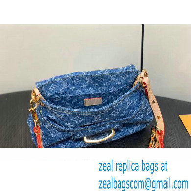 Louis Vuitton Monogram Denim Sunset Bag M46829 Blue New LV Remix 2024