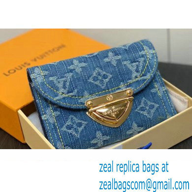 Louis Vuitton Monogram Denim Victorine Wallet M82959 Blue 2024 - Click Image to Close