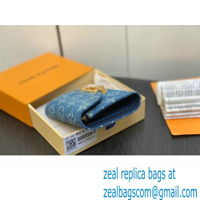 Louis Vuitton Monogram Denim Victorine Wallet M82959 Blue 2024