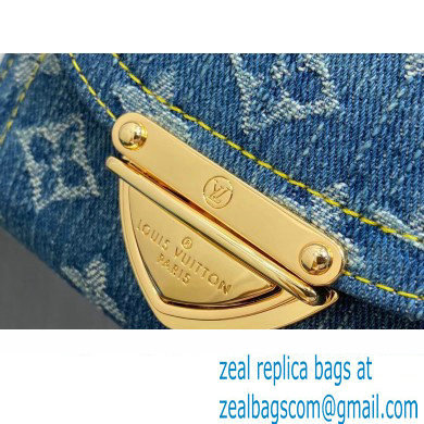 Louis Vuitton Monogram Denim Victorine Wallet M82959 Blue 2024