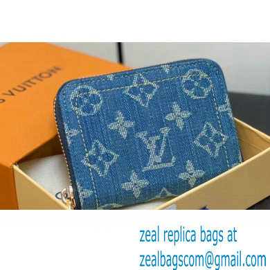 Louis Vuitton Monogram Denim Zippy Coin Purse M82957 2024