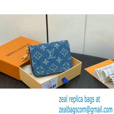 Louis Vuitton Monogram Denim Zippy Coin Purse M82957 2024