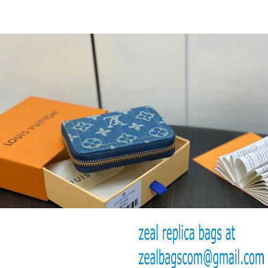 Louis Vuitton Monogram Denim Zippy Coin Purse M82957 2024