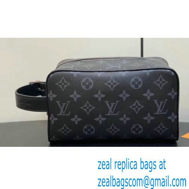 Louis Vuitton Monogram Eclipse canvas Locker Dopp Kit Bag M83113 2024 - Click Image to Close