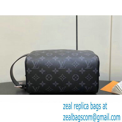 Louis Vuitton Monogram Eclipse canvas Locker Dopp Kit Bag M83113 2024