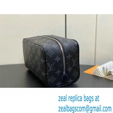 Louis Vuitton Monogram Eclipse canvas Locker Dopp Kit Bag M83113 2024 - Click Image to Close