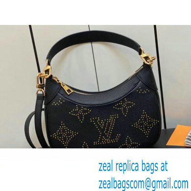 Louis Vuitton Monogram Empreinte Bagatelle Bag M46735 Studs Black 2023 - Click Image to Close