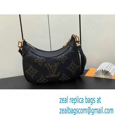 Louis Vuitton Monogram Empreinte Bagatelle Bag M46735 Studs Black 2023 - Click Image to Close