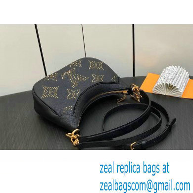 Louis Vuitton Monogram Empreinte Bagatelle Bag M46735 Studs Black 2023 - Click Image to Close