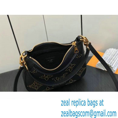 Louis Vuitton Monogram Empreinte Bagatelle Bag M46735 Studs Black 2023 - Click Image to Close