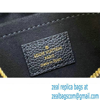 Louis Vuitton Monogram Empreinte Bagatelle Bag M46735 Studs Black 2023 - Click Image to Close