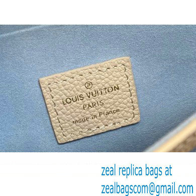 Louis Vuitton Monogram Empreinte Felicie Pochette Bag M83025 White/Blue 2024 - Click Image to Close
