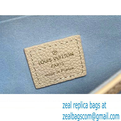 Louis Vuitton Monogram Empreinte Felicie Pochette Bag M83025 White/Blue 2024